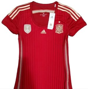 Adidas 2014 Team Spain FIFA World Cup Womens Jersey M
